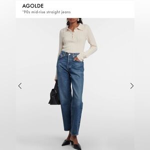 AGOLDE Mid Rise, 90’s straight Jean, size 27